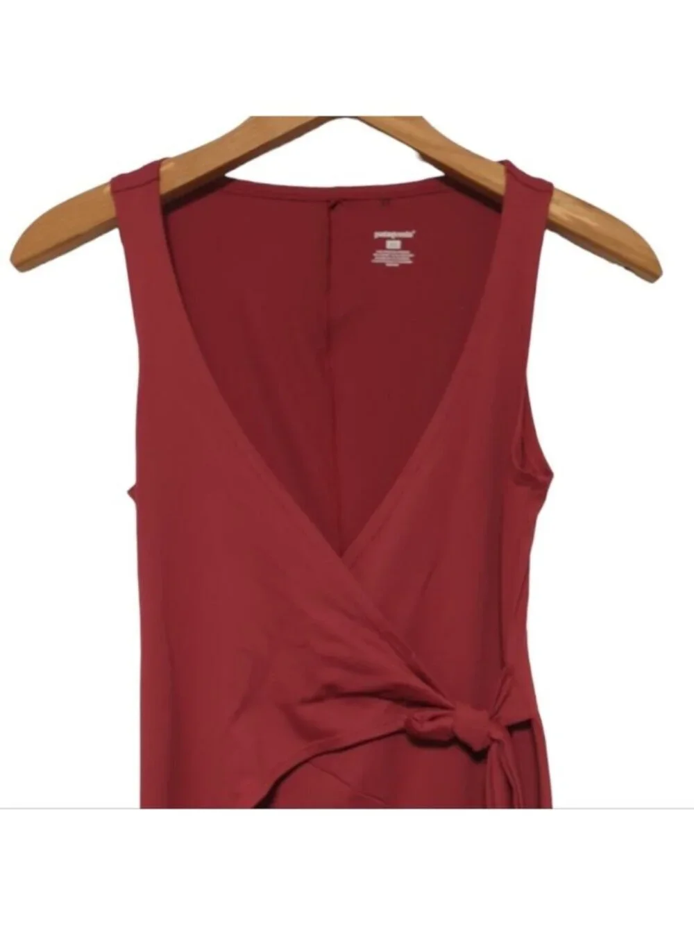 Wrap It Up Burgundy Faux Wrap Dress - Picture 3 of 5